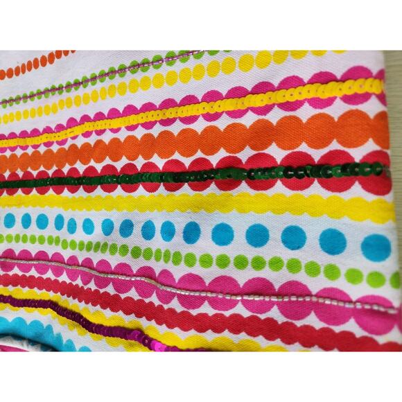 TOTE-NEWPORT NEWS-Bright Colors-Sequins-Beads-Beach-Carry On - Picture 3 of 16